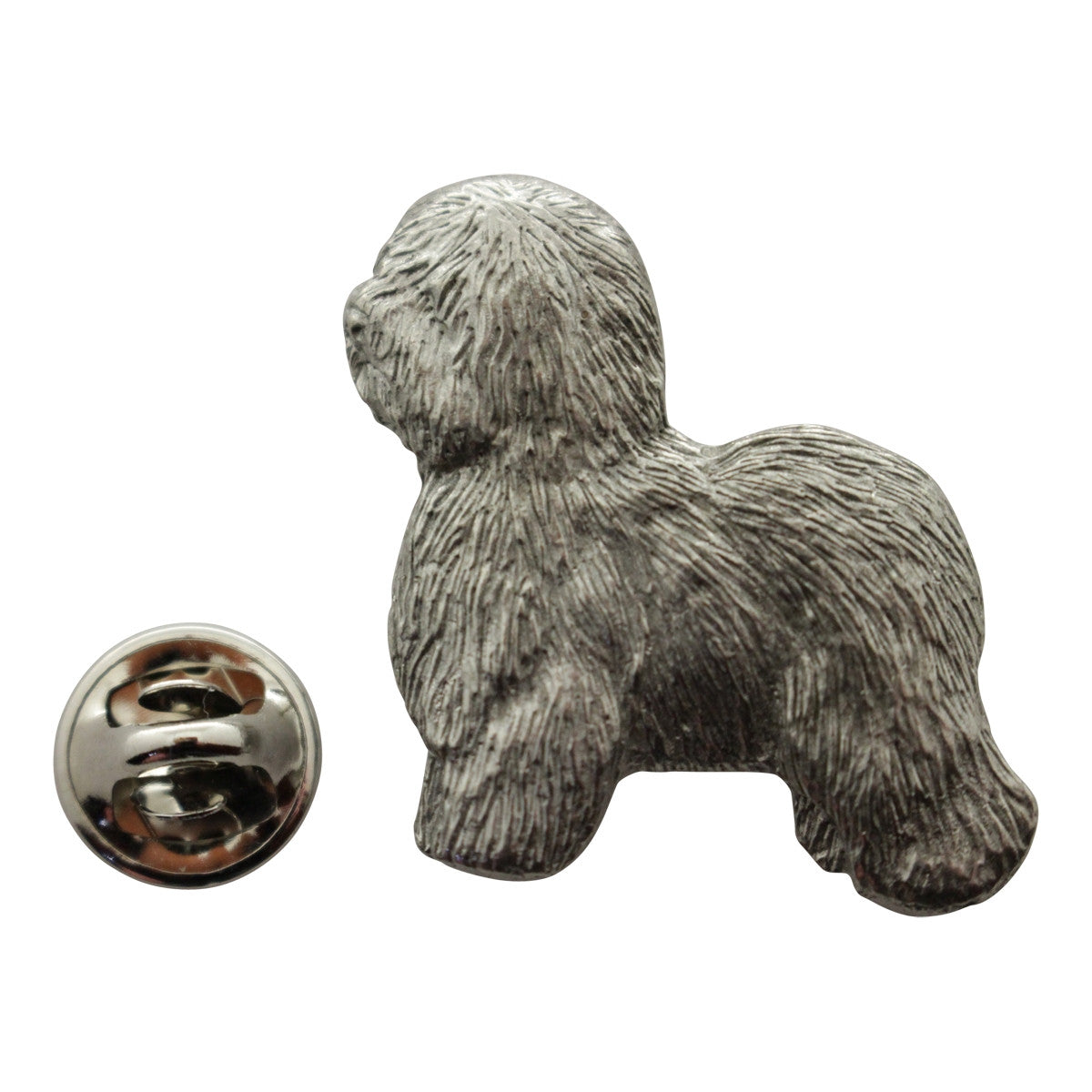 Old English Sheepdog Pin ~ Antiqued Pewter ~ Lapel Pin ~ Sarah's Treats & Treasures